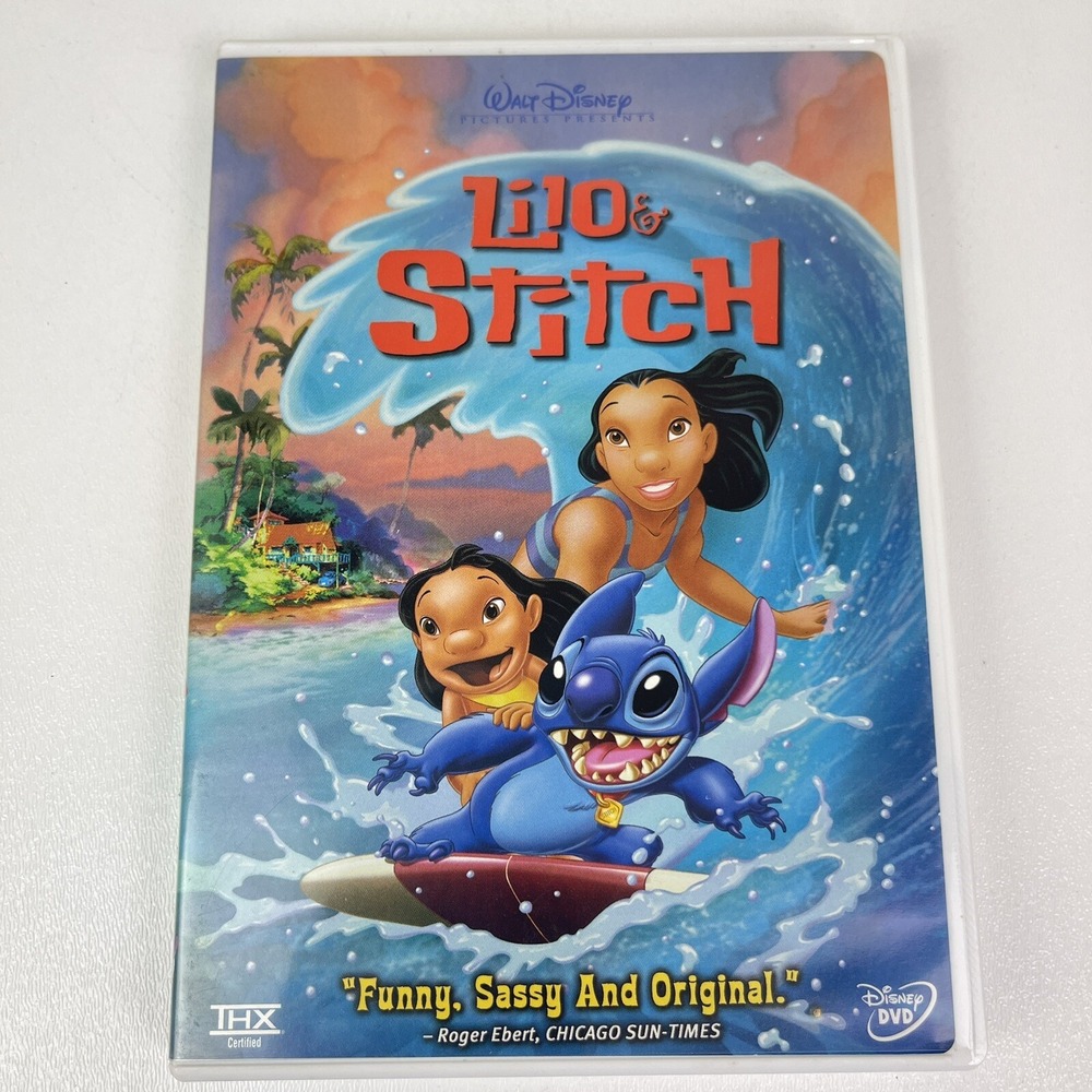 Walt Disney Lilo & Stitch DVD 2002 Animated Movie Hawaii Alien Family Ohana - Picture 7 of 9